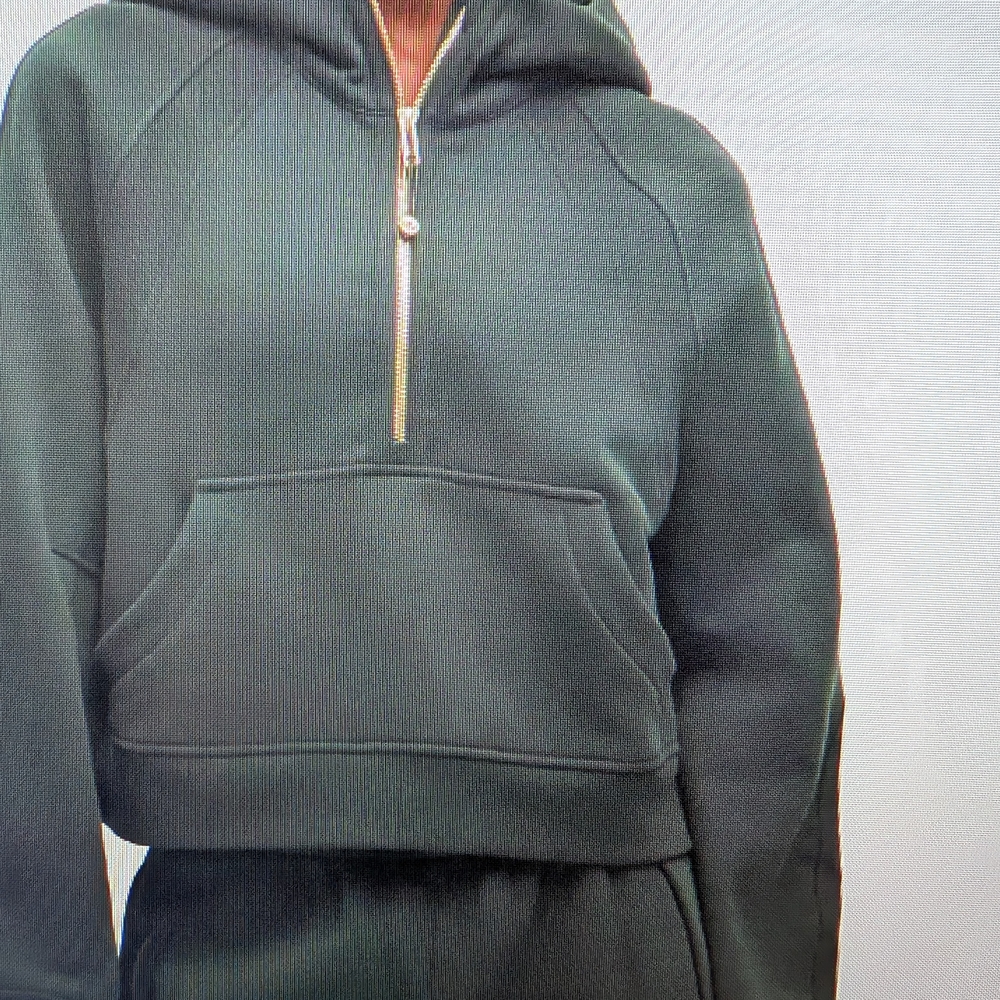 Dark Green Half-Zip Hoodie